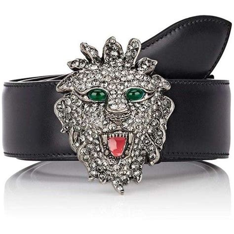 gucci belt with lion head.